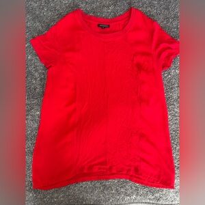 Dynamite Bold Red Short Sleeve Tee Blouse. Size small.